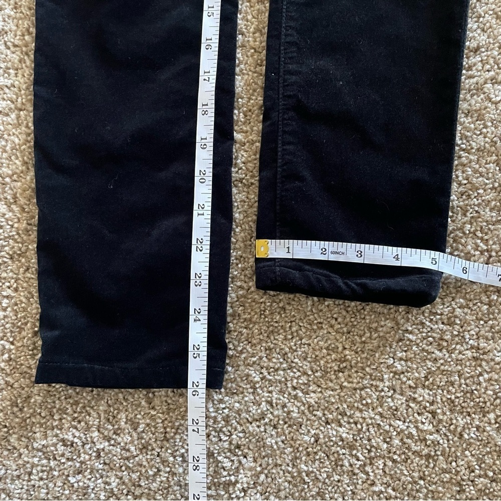 AG Adriano Goldschmied Velvet The Legging Super Skinny Pants Women’s 26 Black - Picture 12 of 13